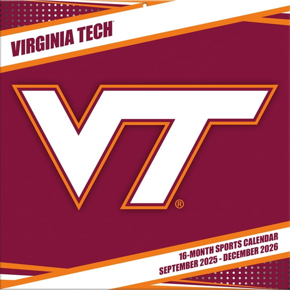 Virginia Tech Hokies 12- x 12- 2026 Team Wall Calendar