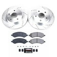 thumbnail image 3 of PowerStop Front Z23 Evolution Sport Carbon-Fiber Ceramic Brake Pad and Drilled & Slotted Rotor Kit Fits: CHRYSLER DODGE Select Models K2163, 3 of 10