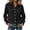 Black, variant on Karight Womens Button Down Shirts Cotton Oxford Shirt Dress Shirt Long Sleeve Work Blouses Tops with Pocket