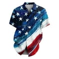 thumbnail image 7 of JGNGSHN Patriotic Hawaiian Shirt for Men 4th of July American Flag Print Button Down Casual Summer Beach Shirt Independence Day Fireworks Top, 7 of 7