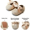 thumbnail image 4 of Soft Sole Baby Dress Shoes - Infant Baby Walking Shoes Moccasinss Rubber Sole Crib Shoes, 4 of 7