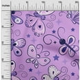 thumbnail image 2 of oneOone Viscose Chiffon Dusty Purple Fabric Butterflies Craft Projects Decor Fabric Printed By The Yard 42 Inch Wide-VK, 2 of 6