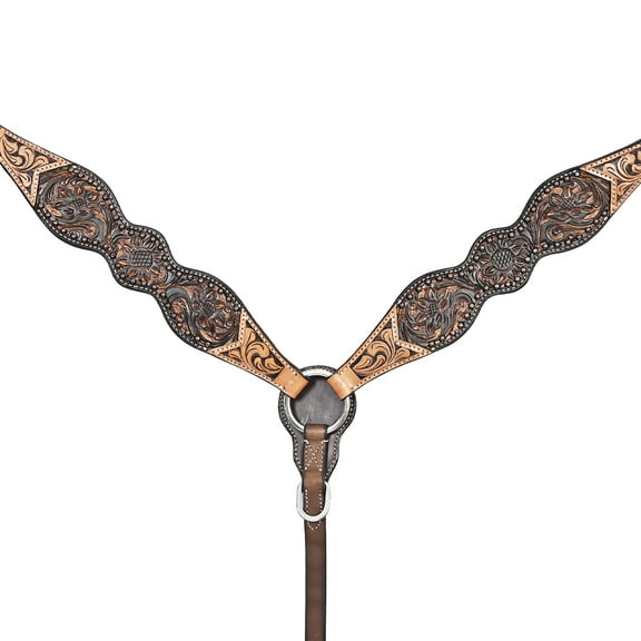 HILASON Western Horse Breast Collar American Leather Brown
