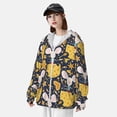 thumbnail image 3 of Saiise Mouse Cheese Pattern Sun Protection Hoodie for Men and Women, Lightweight Quick-Dry Windproof with Hood and Zip-Small, 3 of 7