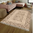 thumbnail image 2 of Casavani Boho Cotton Durries Bedroom Area Kilim,Gray 4x12 Ft, 2 of 6