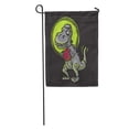thumbnail image 1 of SIDONKU Alien Trex Zombie Cartoon Angry Apocalypse Armageddon Asteroid Astronomy Beast Garden Flag Decorative Flag House Banner 12x18 inch, 1 of 2