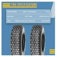 thumbnail image 3 of (2) Two-4.80/4.00-8 Tubeless Stud Tubeless Tires,for Small Vehicles, Garden Tractors, and Other Outdoor Equipment - Durable, Heavy Duty, 3 of 5