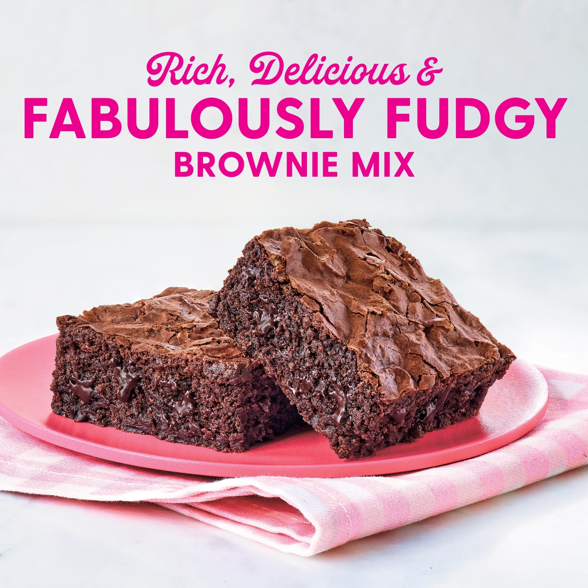 (2 pack) Duncan Hines Brownie Mix, Fabulously Double Fudge, 17.6 oz.
