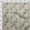 thumbnail image 3 of oneOone Silk Tabby Olive Green Fabric Leaves Dress Material Fabric Print Fabric By The Yard 42 Inch Wide, 3 of 6