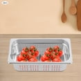 thumbnail image 5 of 2pcs 1/3 Size Perforated Steam Table Food Pan 4" Deep Hotel Pan Stainless Steel, 5 of 18