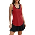 thumbnail image 3 of CUSTG Women Camis Sleeveless Casual Fashion Solid Color Backless Workout Yoga Tank Tops Outdoor Activewear O-Neck Versatile Ladies Summer Shirts, 3 of 7
