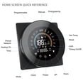 thumbnail image 4 of Intelligent WiFi Smart Thermostat and Digital Temperature Controller for Water and Gas Boiler Systems, Touchscreen Control, Backlit LCD Display, 3.42 x 3.42 x 1.69 inches / 8.7 x 8.7 x 4.3 cm, 4 of 6