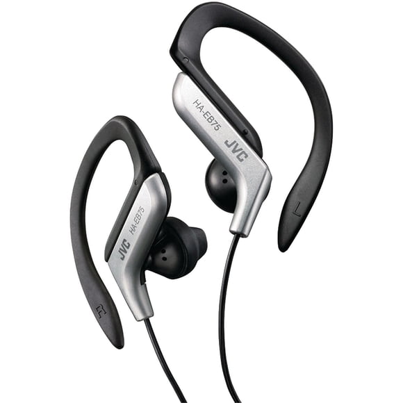 Auriculares JVC HAEB75S Clip Style negro/plata resistentes al agua