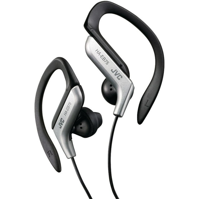 Auriculares JVC HAEB75S Clip Style negro/plata resistentes al agua