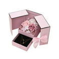thumbnail image 7 of DefiDgd Rose Necklace Box,Jewelry Gifts Box,Rose Necklaces Bracelets Box for Valentine's Day Christmas Thanksgiving Birthday Gifts for Women Her Mom Wife Couple(Pink), 7 of 7