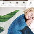 thumbnail image 3 of ARISTURING Blueberries Leaf Pattern Flannel Blanket for All Seasons Throw Blanket 50x60in, 3 of 6