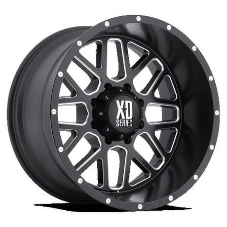 Grenade 22X10 5X127.00 Satin Black MilLED (-24 Mm) Wheel Rim