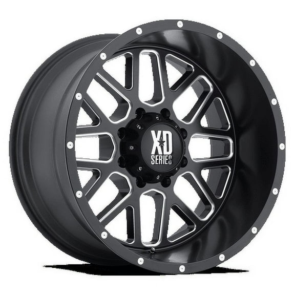 Grenade 22X10 5X127.00 Satin Black MilLED (-24 Mm) Wheel Rim