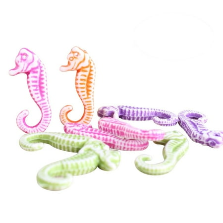 

12pcs Resin Miniature Seahorse Micro Landscape DIY Kit Plant Pots Bonsai Craft Decor (Random Color)