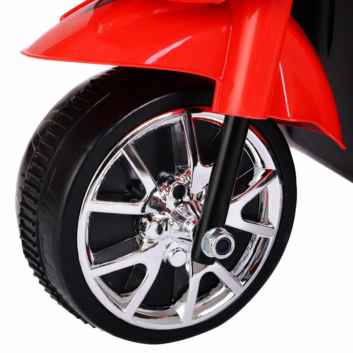 Costway Kids Ride On Motorcycle 3 Wheel 6V Battery Powered Electric Toy Power Bicycle Red
