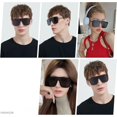 thumbnail image 4 of Rimless  Square Sunglasses for Women Men Flat Top Shield Frameless Sun Glasses, 4 of 6