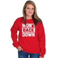 thumbnail image 3 of Won't Back Down Athletic Workout Sweatshirt for Men or Women Brisco Brands M, 3 of 6