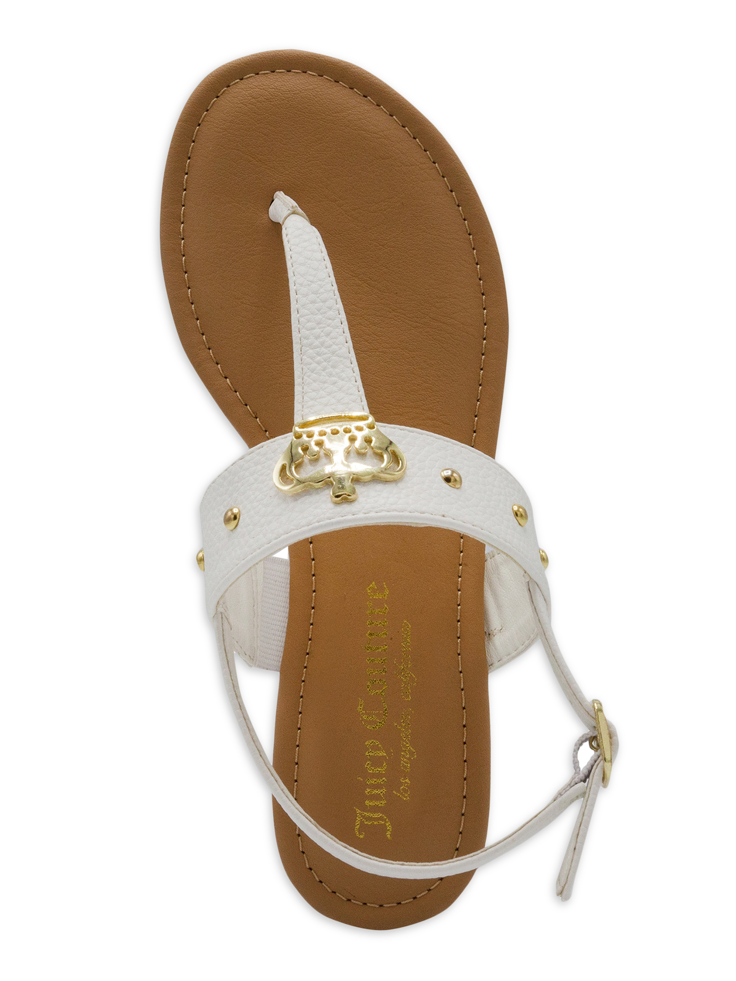 Juicy Couture Women's Zing Thong Sandal with Crown Emblem