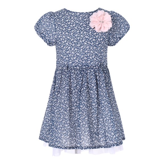 Richie House Girls' Sweet summer dress with contrasting flower RH2210
