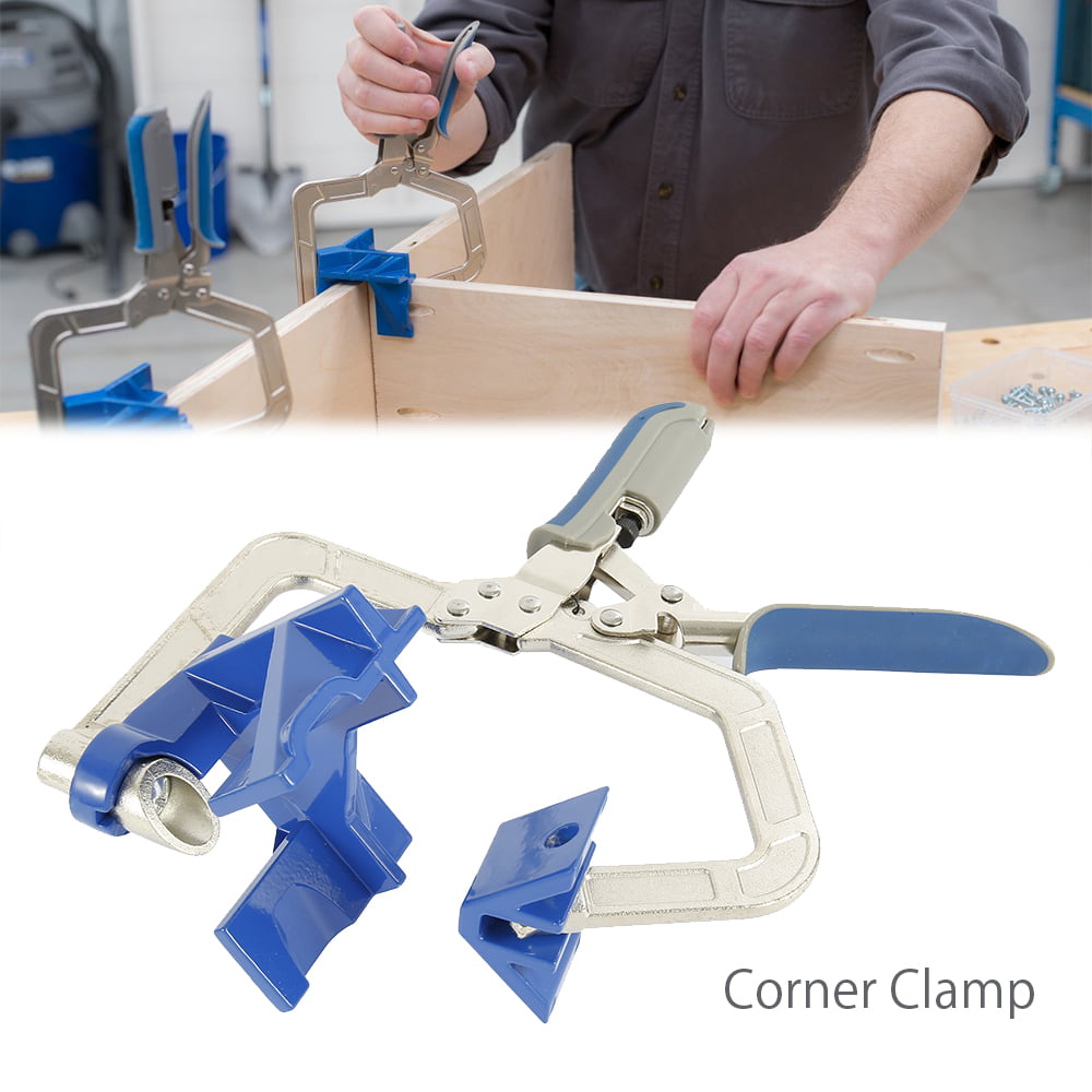 90 Degree Corner Clamp Face Frame Woodworking Fixture Fit Auto-adjustable Angle 