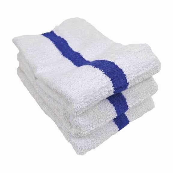 R & R Textile Pool Towel,40 in L,Blue 62071
