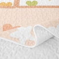 thumbnail image 5 of meiyoeat Cute Rainbow Love Heart Twin Quilt Set for Girls, Lovely Star Moon Twin Coverlet Set for Bedroom, Peach, 2pcs, 1 Comforter and 1 Pillowcase, 5 of 7