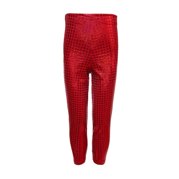 JLMSPLWG Girls Metallic Leggings Toddler Neon Colored Pants Kids High Waisted Yoga Pants Stretch Shiny Running Dance Tights for Teens School Workout
