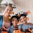 thumbnail image 2 of 1pc, Take Your Halloween Selfies To The Next Level With The Trendiest Cat Bat Pumpkin Headband Photo Props, Halloween Band Halloween Spoof Halloween Headband, Halloween Party Cosplay Supplies, 2 of 5