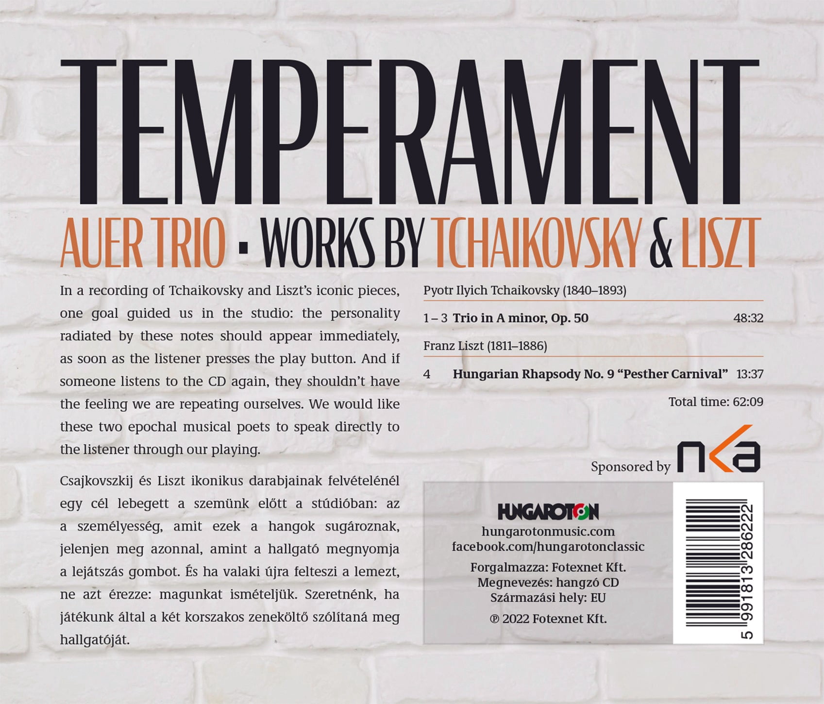 Balazs Fulei - Temperame - Music & Performance - CD