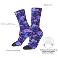 thumbnail image 4 of Rocae Skull daisy purple for Adult Socks Casual Athletic Stretchy Loose Socks for Women Men Non-Slip Middle Tube Socks, 4 of 6