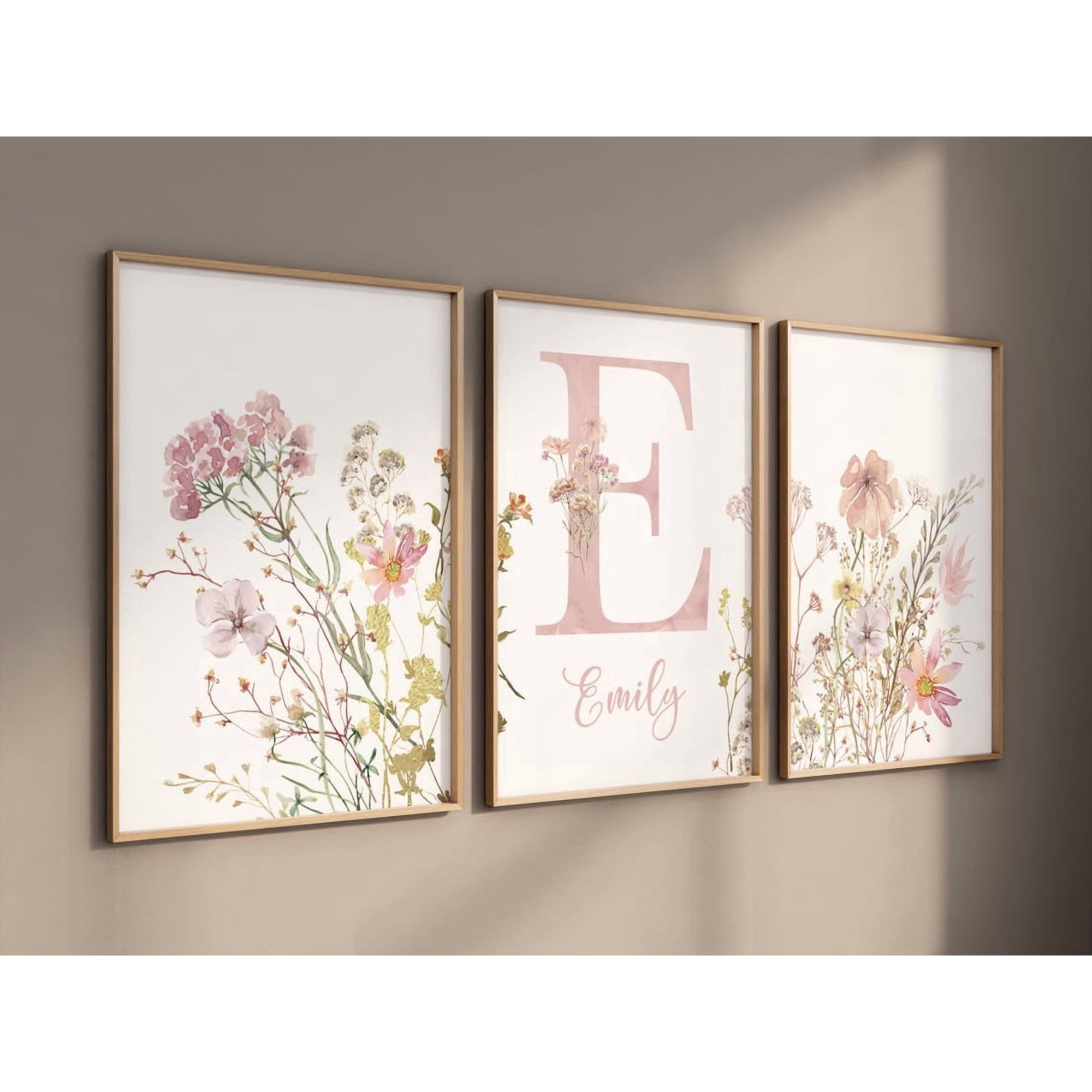 Wildflower Boho Floral Nursery Wall Art Print Nursery Office And Living Room Decor