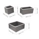 thumbnail image 5 of GOOHOCHY Caja de almacenamiento de tela plegable creativa de 3 piezas, práctica caja de tela, contenedor de almacenamiento, 5 of 8