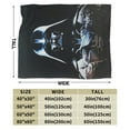 thumbnail image 4 of Ultra-Soft Micro Fleece Warm Darth Vader Blanket Throw Fluffy Fleece Blanket Decorative Quilt Four Seasons Lightweight For Couch Sofa Travel Camping Office 40"X30", 4 of 7