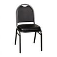 thumbnail image 2 of (10 PACK) Dome Back Banquet Dining Chair with Black Vinyl - Commercial Quality Restaurant Chair, 2 of 6