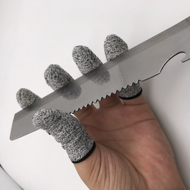 10 piezas de protectores para dedos resistentes a cortes, fundas para dedos reutilizables, protección para dedos, cunas para cocina