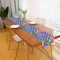 thumbnail image 2 of Yayeee Table Runner 70 inches Long Home Kitchen Dinning Party Decoration, Green Wavy Pattern, 2 of 7