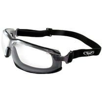 Global Vision Sunn Up Gray Motorcycle & Safety Goggles ANSI Z87.1 Scratch-Resistant Anti-Fog Clear Lens