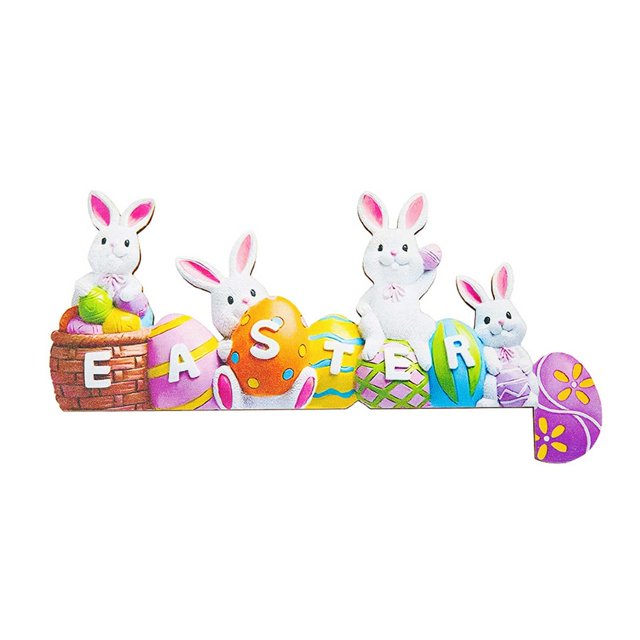 Thanksgiving Decor 2023 Easter Corner Doorplate Rabbit Egg Doorframe Corner Doorframe Decoration