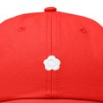 thumbnail image 2 of Dalix Lil Flower Embroidered Cotton Cap Outdoor Dad Hat Womens in Red, 2 of 5