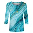 thumbnail image 5 of kytmyeq Women's Casual 3/4 Sleeve T-Shirts c rew Neck Tops, 5 of 5