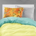 thumbnail image 2 of Carolines Treasures 8987PILLOWCASE Abstract Flowers in Oranges & Yellows Fabric Standard Pillowcase, 2 of 2