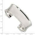thumbnail image 4 of Sterling Silver 20mm Cuff Bangle Bracelet Made In Thailand qb335, 4 of 6
