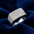 thumbnail image 4 of Pompeii 1Ct Diamond Men's White Gold Pave Wedding Ring Anniversary Band (I/J,I2-I3), 4 of 5