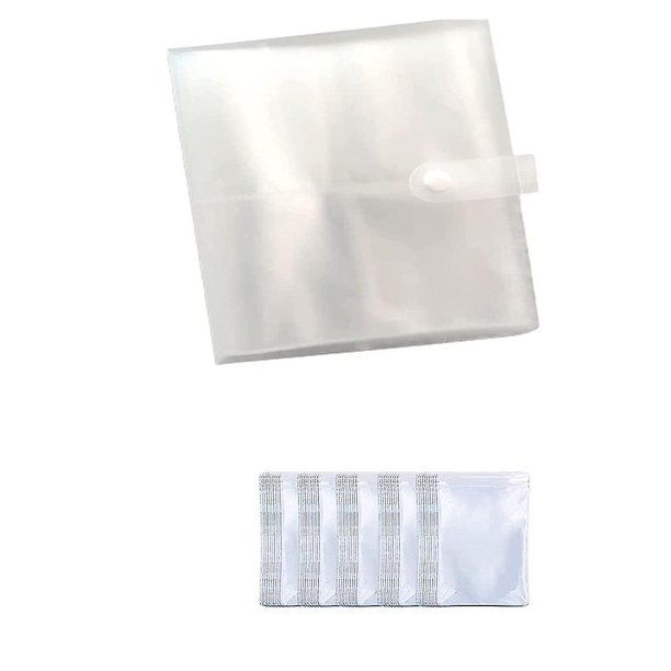 Libro de almacenamiento de joyas, caja de almacenamiento portátil transparente para pendientes y joyas de viaje