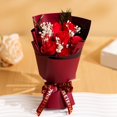 thumbnail image 1 of 1 unidad, mini ramo de rosas, ramo de jabón de rosas for el Día de San Valentín lleno de flores secas de gypsophila como regalo for tu novia, 1 of 2